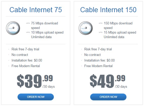 Carry internet packages 